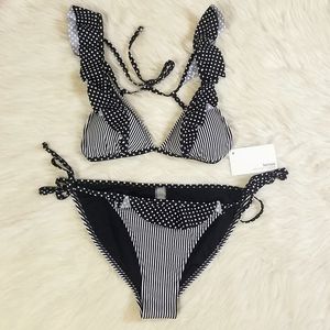 KENSIE Tie Up Bikini Set